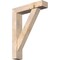 Ekena Millwork Traditional Block Smooth Bracket w/ Offset Brace, Douglas Fir, 5 1/2"W x 24"D x 32"H BKT0604X24X32TRA05SDF - alternate 1